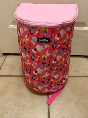 packed party Pink leopard Printed cooler Backpack